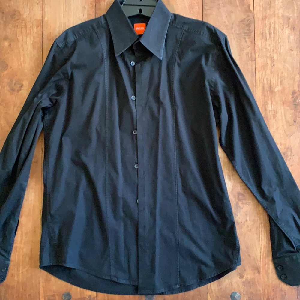 Hugo boss black fitted shirt. Used Great condition